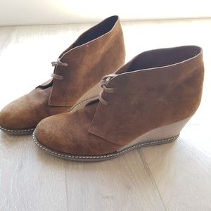 JCREW McCallister Suede Wedge platform heel Chukka Bootie 10